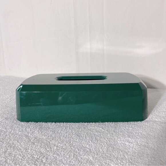Vintage Green Plastic Tissue Box Cover Decor - Picture 10 of 14
